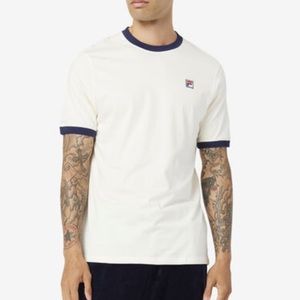 FILA Marconi Ringer Tee Cream, New with Tags